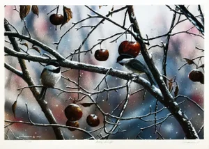 Jake Vandenbrink Early Snowfall Lithograph on Paper