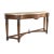 Antique Lido Finished Console Table Primavera Veneers Mactan Stone Top