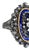 Silver and Gold Ring with Enamel and Diamonds, 19th Century For Sale - Image 3 of 8