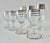 Vintage MCM Dorothy Thorpe & Italian Silver Tiered and Rimmed Glass Cordials (Asst..)- 7 Pieces For Sale In West Palm - Image 6 of 10