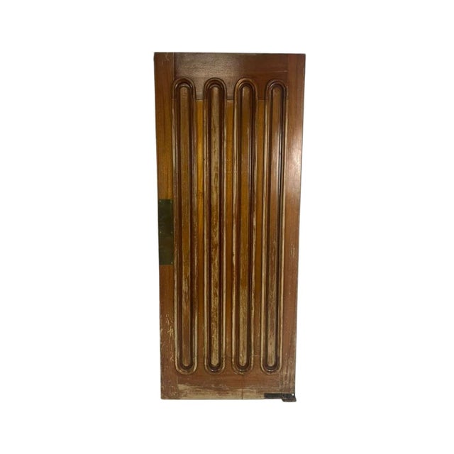 Mid-Century Modern MCM Interior Swing Door For Sale - Image 3 of 8