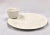 White Ironstone Artichoke Serving Plate W/Attached Sauce Cup For Sale - Image 11 of 11