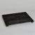 Japanese Vintage Japanese Trivet Designed With 14 Black Side by Side Wooden Slates Atop Two Wooden Rails For Sale - Image 3 of 7