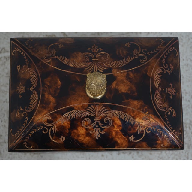 Maitland Smith Etched Carved Decorated Lidded Box For Sale In Philadelphia - Image 6 of 15