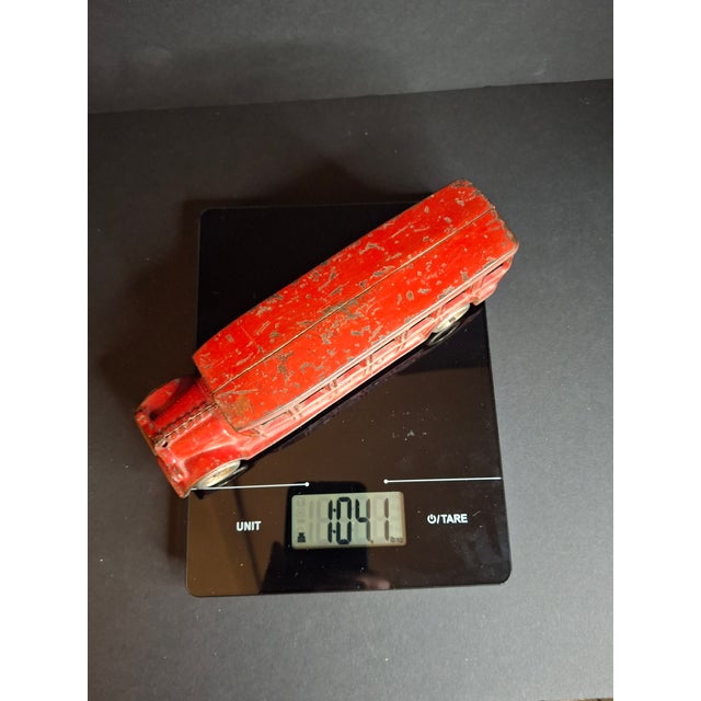 Antique Arcade Cast Iron Fageol Safety Bus 8" Red Vintage Toy Car Vehicle 1920s For Sale - Image 15 of 18