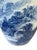 Vintage Chinoiserie Egg Shaped Blue and White Vase 16" H For Sale - Image 9 of 10