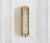 Oblong silex wall lamp by jennifer midoz dimensions: d 15 x w 12 x h 60 cm materials: pale gold, white nickel polished...