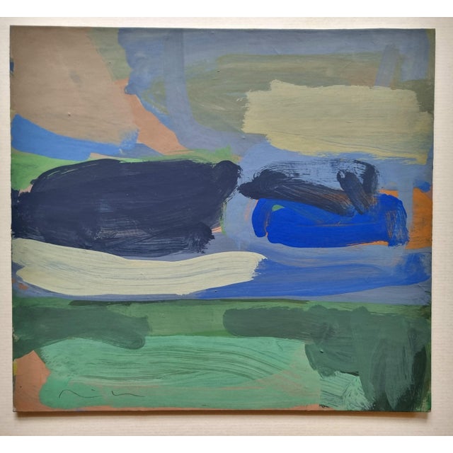 Contemporary Nicolaas Maathuis, Landscape II, Gouache For Sale - Image 3 of 3