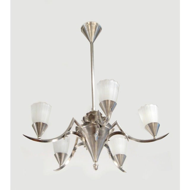 Art Deco 1930s Art Deco Chandelier For Sale - Image 3 of 5