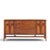 Mid-Century Modern Broyhill Brasilia Mid Century Walnut and Brass Credenza and Hutch For Sale - Image 3 of 11