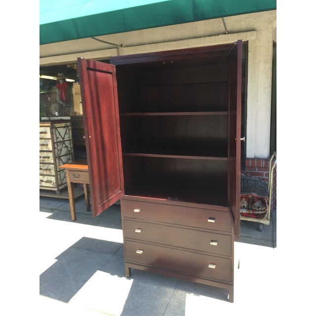 Stickley Armoire Cherry Wardrobe | Chairish
