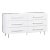 Trident White 6 Drawer Dresser For Sale