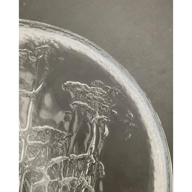 Large Mid-Century Finnish Glass Plate by Kaija Aarikka for Humppila For Sale - Image 13 of 18