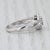 0.33ctw Diamond Cluster Engagement Ring 14k White Gold Size 5 For Sale - Image 4 of 8