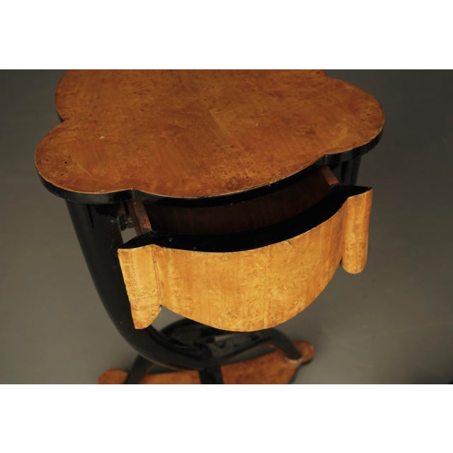 Black Italian Burl and Birch Wood Side Tables, 1950s, Set of 2 For Sale - Image 8 of 18