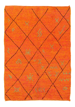 Vintage Hand Knotted Vintage Moroccon Rug