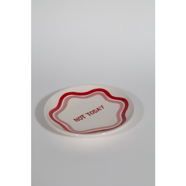 Talk of the Table Artisanal Plate Set- Set of 2 For Sale - Image 14 of 15