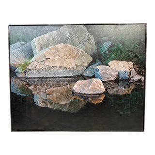 Circa 1997 Gus Heinze "Windhall River, Vermont" Photorealism Painting For Sale
