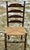 Vintage Hitchcock Harvest Paint Decorated Ladderback Rush Seat Dining Chairs - Set of 4 For Sale In New York - Image 6 of 12