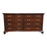 Henkel Harris Genuine Solid Mahogany Traditional 66" Double Dresser For Sale