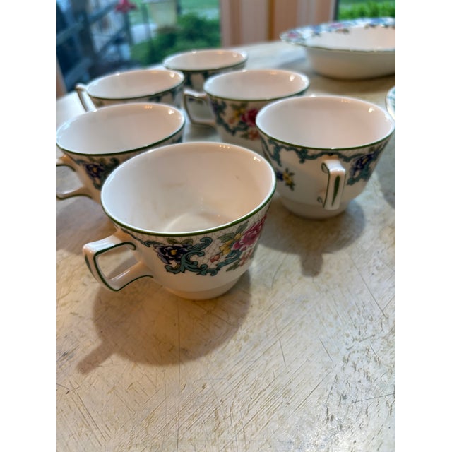 1990s Royal Doulton Flora Dora Green China - Set of 36 For Sale - Image 10 of 11