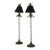 Pair of MCM Ornamental Floral Table Lamps by John Richards For Sale