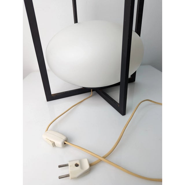 Oval Metal Cube Lamp, 1970s For Sale - Image 6 of 10