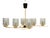 Metal Vintage French Pendant Light in Brass and Glass, 1960s For Sale - Image 7 of 12