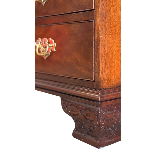 Chippendale Style Mahogany Secretary From the “Historic Charleston” Collection by Baker Furniture For Sale - Image 10 of 11