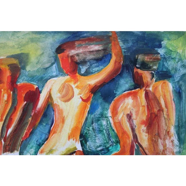Malda Muizule, Dances, 1971, Watercolor For Sale - Image 4 of 5