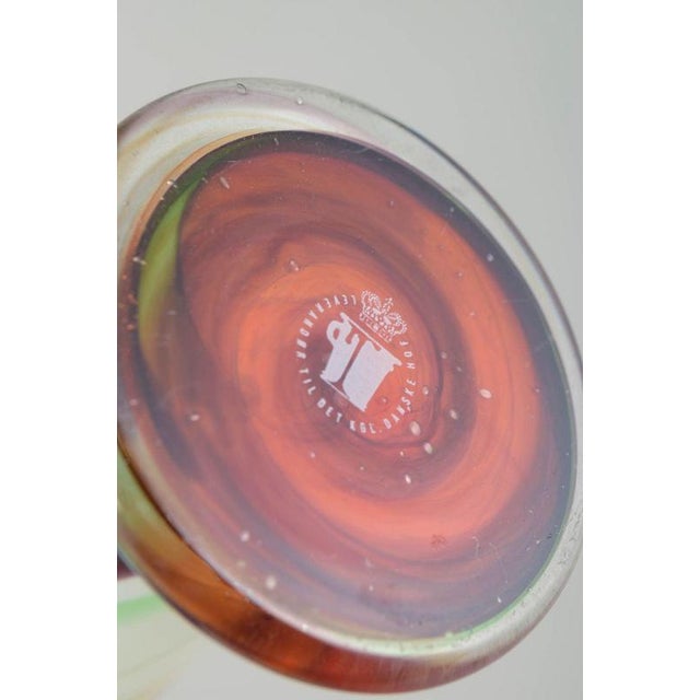 Cascade Series Art Glass Vase by Per Lütken for Holmegaard, 1970s For Sale - Image 4 of 5