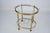 Gold Small Mid-Century Modern Italian Brass Bar Cart with Removable Tray, 1950s For Sale - Image 8 of 16