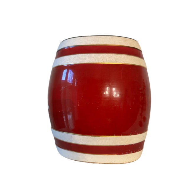 Early 20th Century Antique Victorian-Style Rum Barrel Decanter For Sale - Image 5 of 10