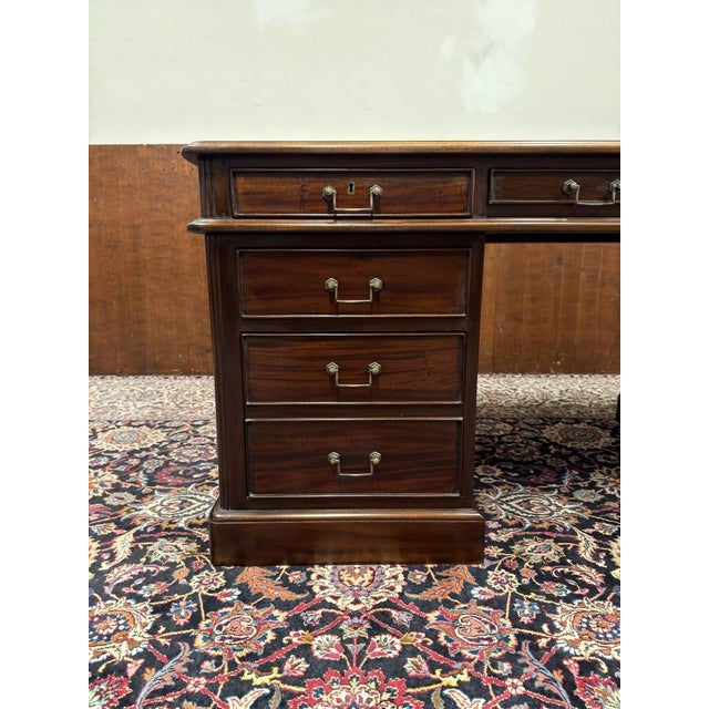 English Desk in Mahogany For Sale - Image 9 of 18