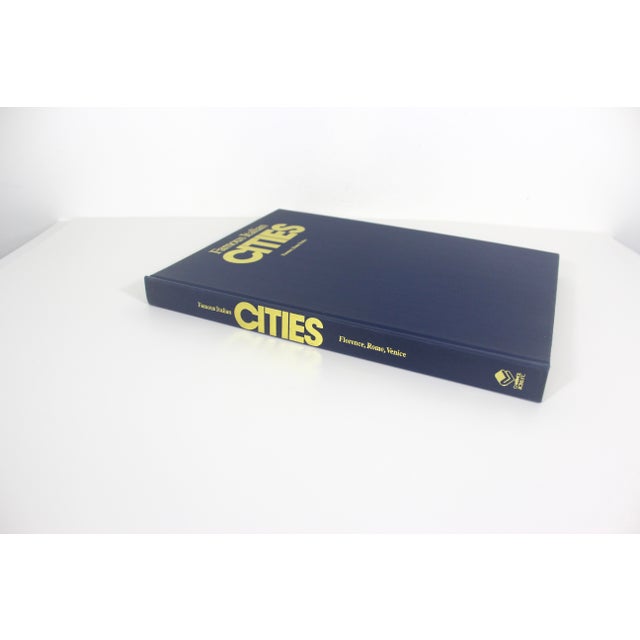 1978 Famous Italian Cities Florence, Rome, Venice Dark blue hard cover with gold lettering coffee table book with dust...