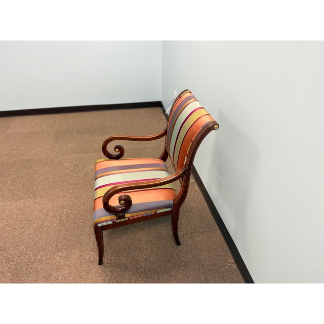 Contemporary 1990s Upholstered Accent Armchair / Side Chair For Sale - Image 3 of 4