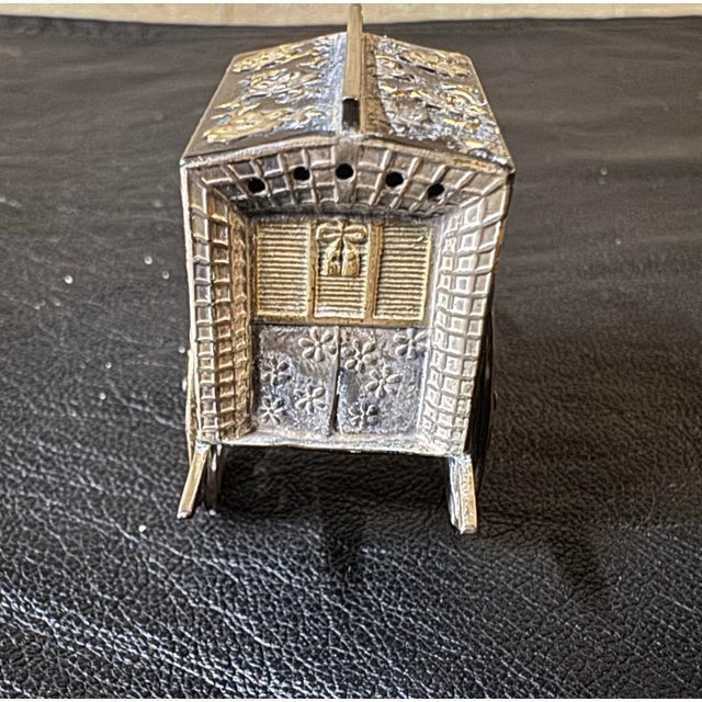 Metal 1920s Japanese Sterling Rickshaw Salt & Pepper Shakers For Sale - Image 7 of 12