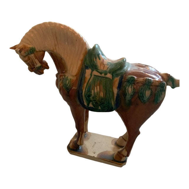 Tang-Style Chinese Ceramic Horse For Sale