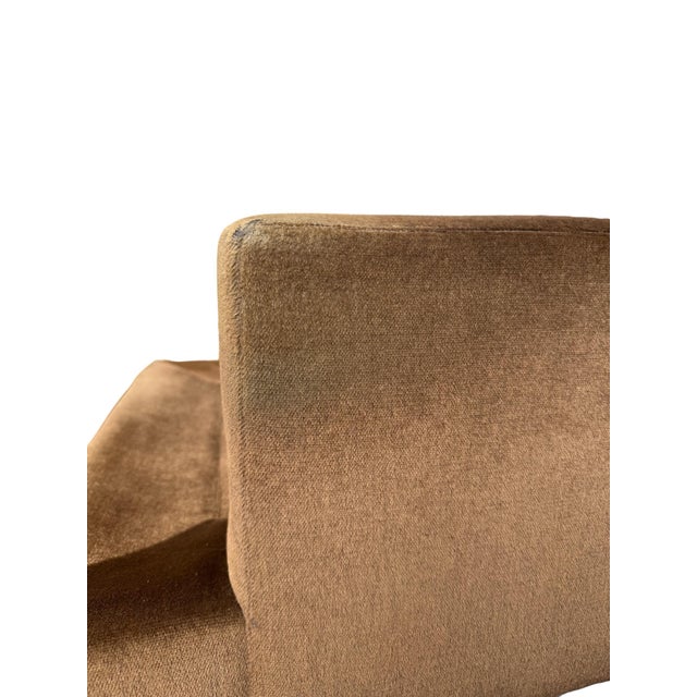 Wood Dessin Fournir Mohair Frey Lounge Chair and Ottoman by Kerry Joyce For Sale - Image 7 of 11