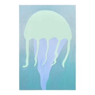 "Jellyfish (P0802)" Original Contemporary Painting by Saul Alegria For Sale