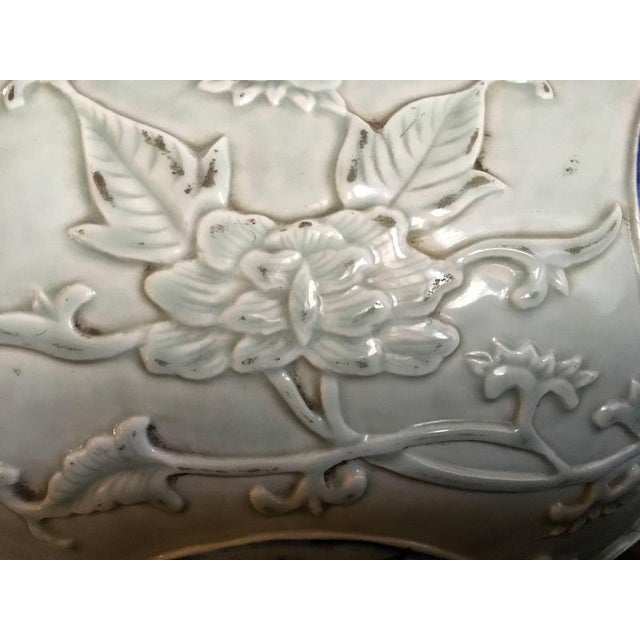 Porcelain Blue and White Giant Jar Vases, Set of 2 For Sale - Image 10 of 12