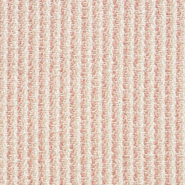Sample - Schumacher Shoreline Stripe Fabric in Clay For Sale