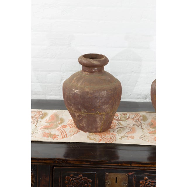 19th Century Indian Metal Vessels with Weathered Patina - Set of 3 For Sale - Image 11 of 13