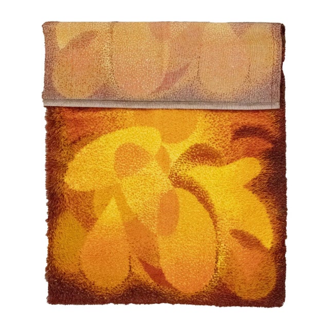 Mid-Century Modern Orange Abstract Rug from Desso, 1970s For Sale - Image 3 of 7