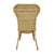 Wood Vintage Woven Wicker & Rattan Side Chair With Cushion For Sale - Image 7 of 18