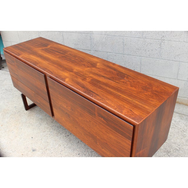 Mid-Century Modern Mid Century Danish Rosewood Dresser For Sale - Image 3 of 4