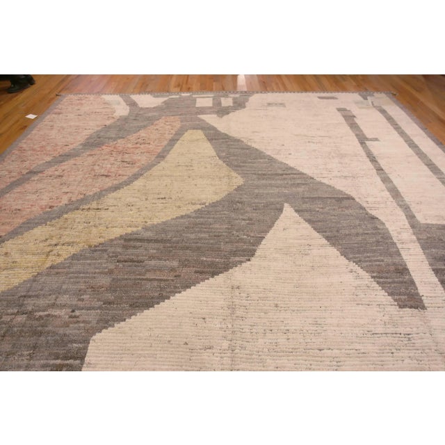 Attractive Tribal Primitive Large Modern Abstract Contemporary Area Rug, Country of origin: Central Asia, Circa date:...