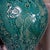 Traditional Hand-Painted Carved Lidded Vase in Emerald Celadon by Pottery 12, Hanoi Studio Art Ceramic For Sale - Image 3 of 6