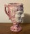 Antique 19th Century English Staffordshire Pink Luster Satyr Head Mug With Frog Inside For Sale - Image 4 of 12