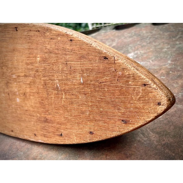 Wood Antique Model Sailboat Hull Great Quality Hand Made. Pond Boat. Vintage Nautical Decor For Sale - Image 7 of 8